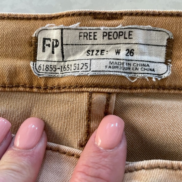 FREE PEOPLE COTTON/RAYON/POLYESTER  BLEND PANTS - Picture 5 of 6